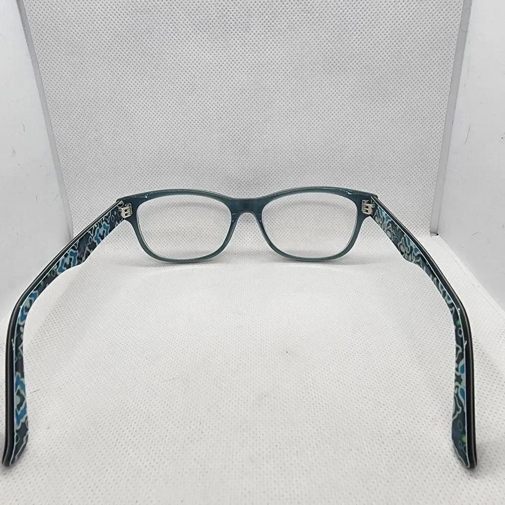 Vera Bradley Darlene Brown & Blue Prescription Glasses Frames